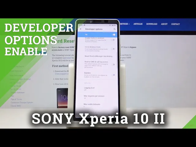 Video thumbnail for How to Activate Developer Options in SONY Xperia 10 II – Developer Settings
