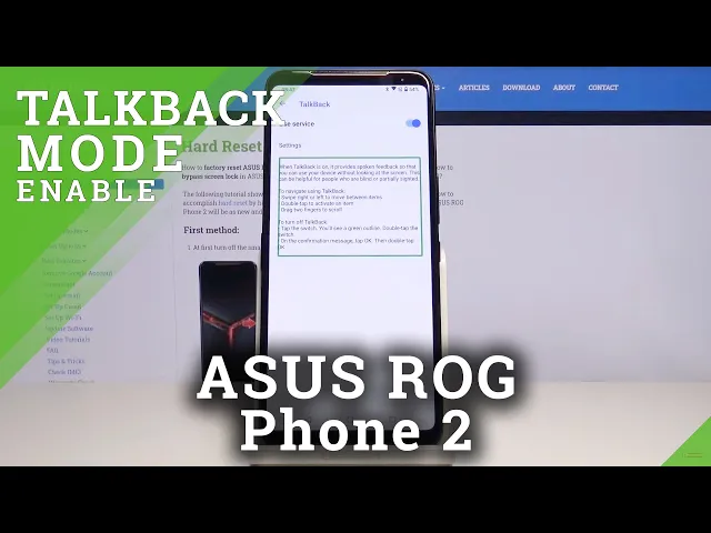 Video thumbnail for How to Enable Talkback in ASUS ROG Phone 2 - Activate / Deactivate TALKBACK