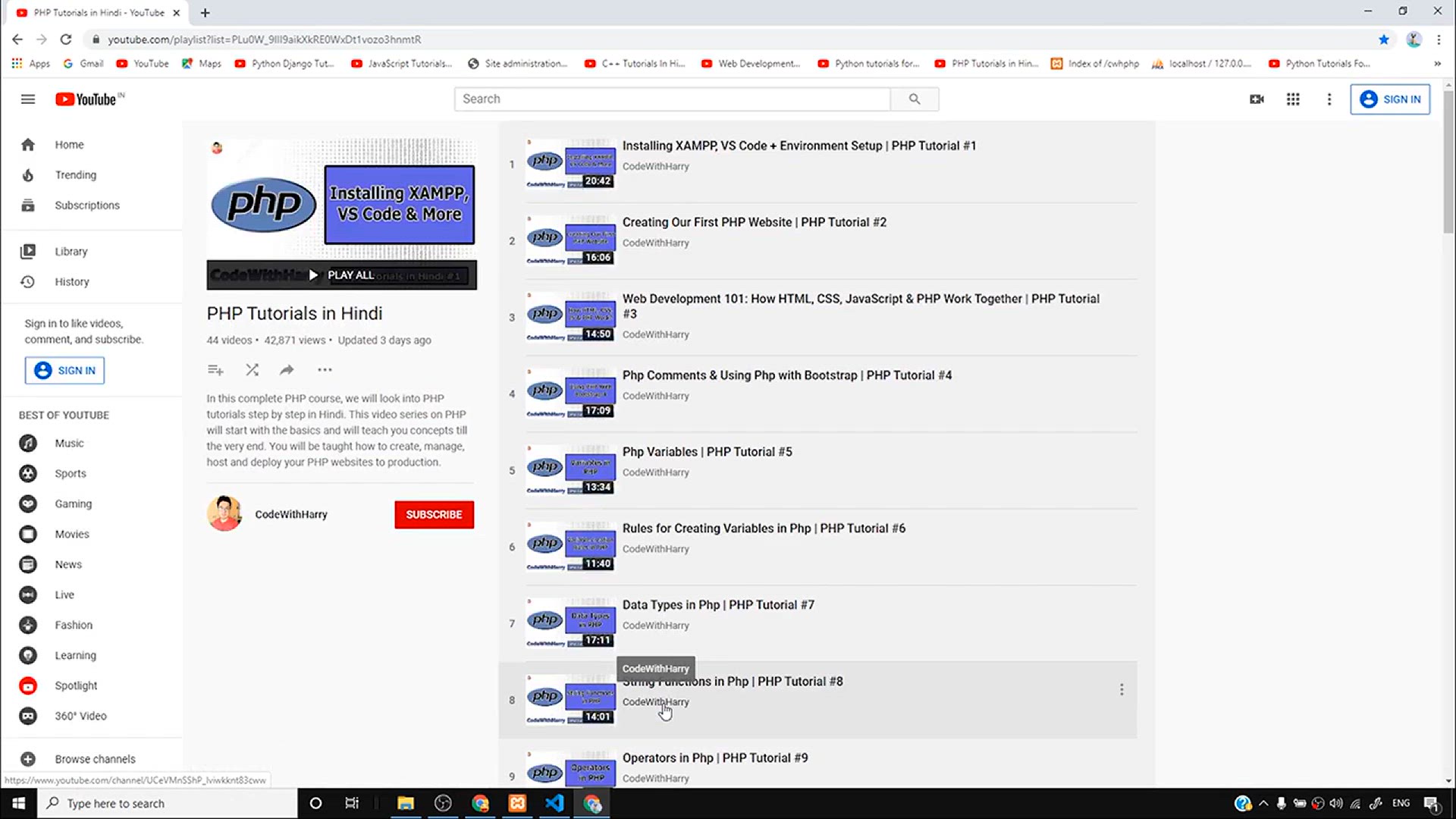 'Video thumbnail for PHP Login System Tutorial_ Password Hashing _ PHP Tutorial #45'