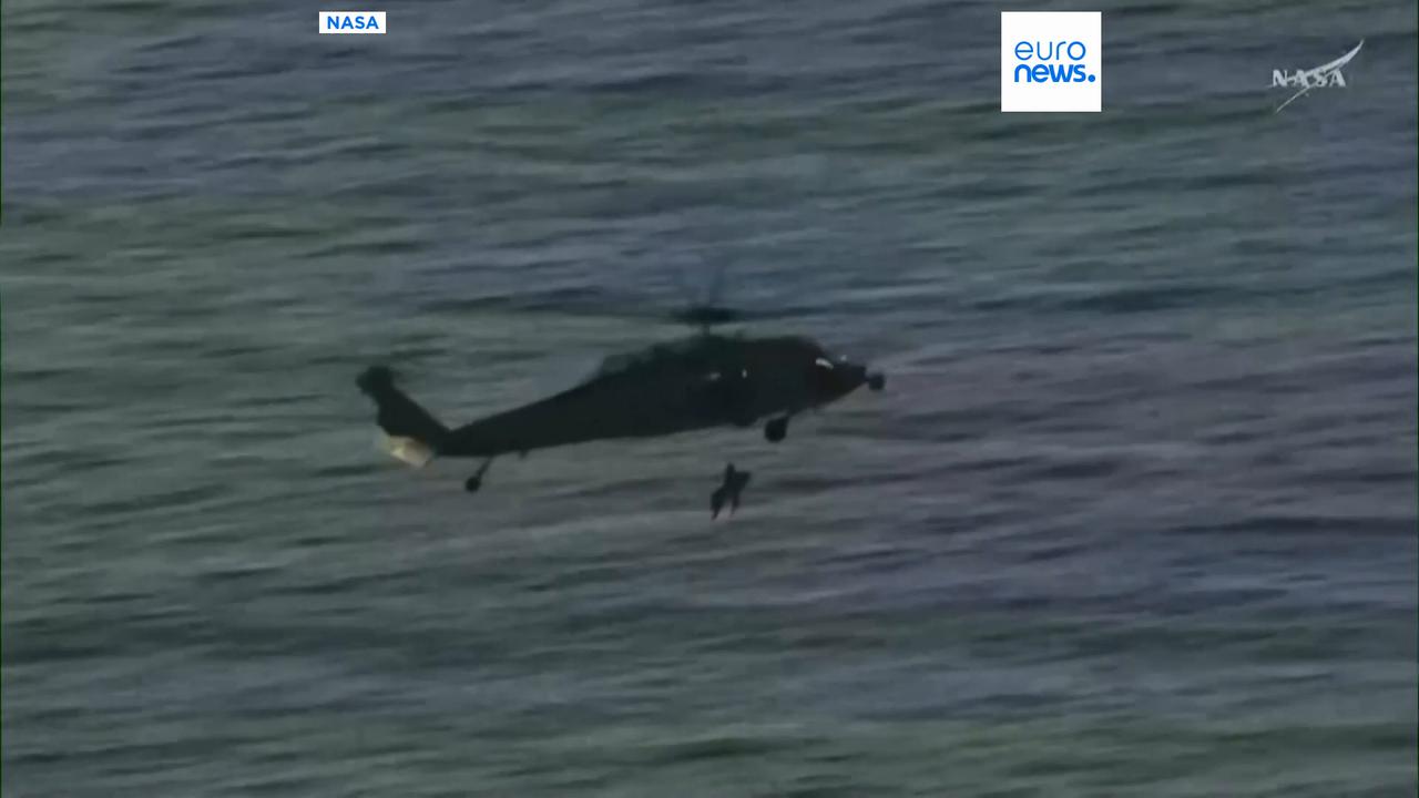 Video thumbnail for NASA's Artemis II astronauts back on earth after record-breaking trip around the moon