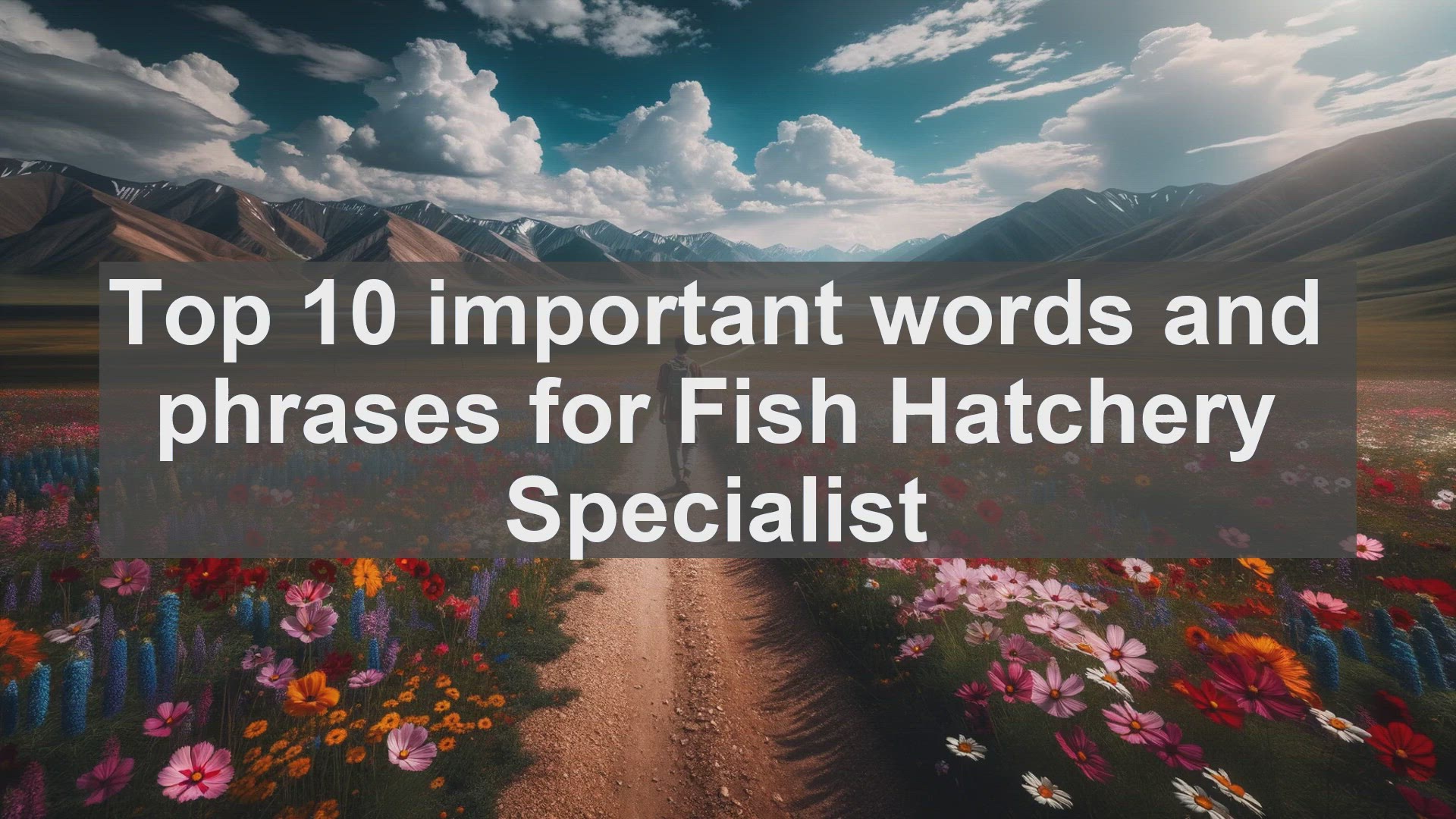 'Video thumbnail for Top 10 important words and phrases for Fish Hatchery Specialist'