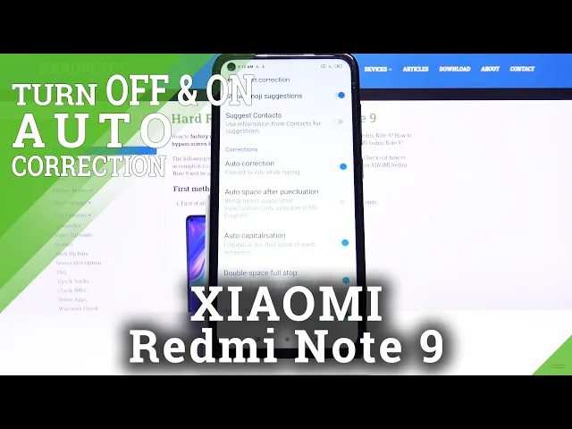 Video thumbnail for How to Activate Autocorrection in XIAOMI Redmi Note 9 – Find Words Correction Options