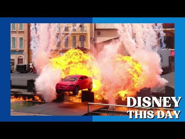 Video thumbnail for Lights, Motors, Action! Extreme Stunt Show | DISNEY THIS DAY | April 2, 2016
