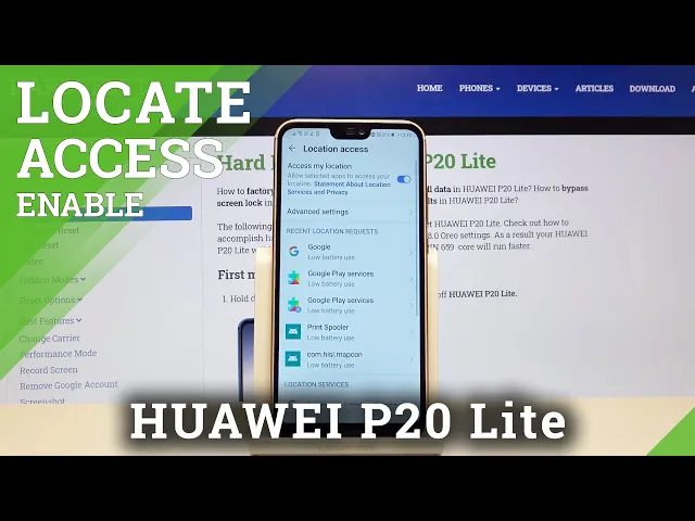 Video thumbnail for HUAWEI P20 Lite How to Turn Off Location