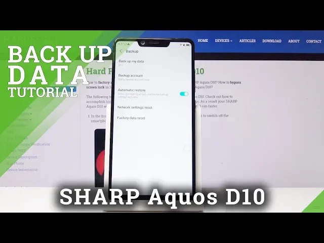 Video thumbnail for How to Enable Google Backup in SHARP D10 - Data Protection Feature