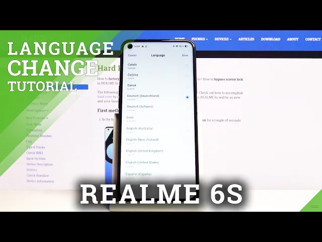 Video thumbnail for How to Change Language in REALME 6s – Find Language List