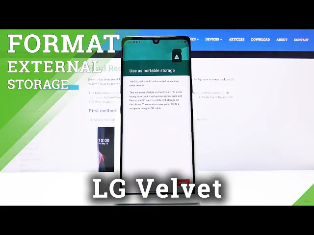 Video thumbnail for How to Format SD Card in LG Velvet – Fix SD Problems