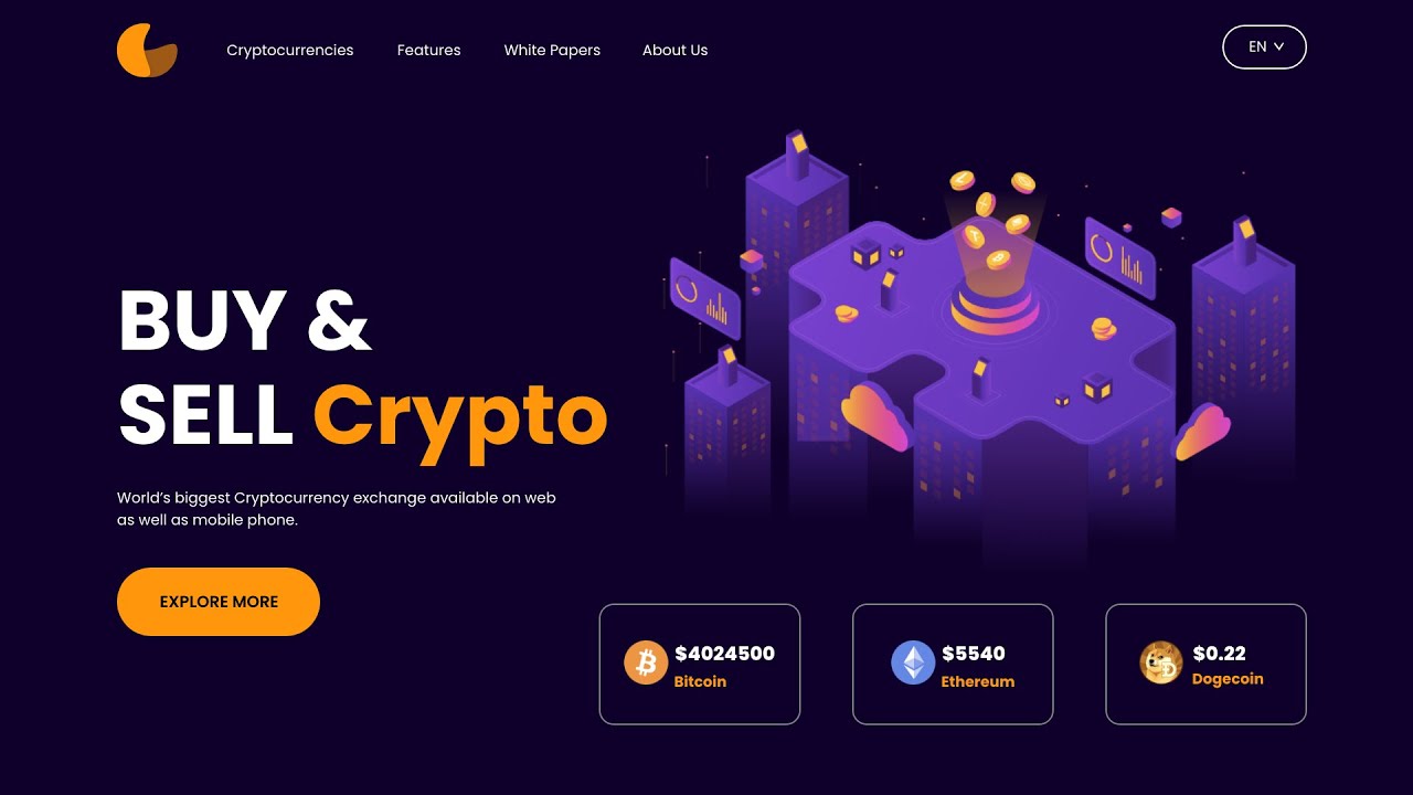 'Video thumbnail for How To Make Cryptocurrency Website In HTML CSS JS _ Add Cryptocurrency Price On Website'