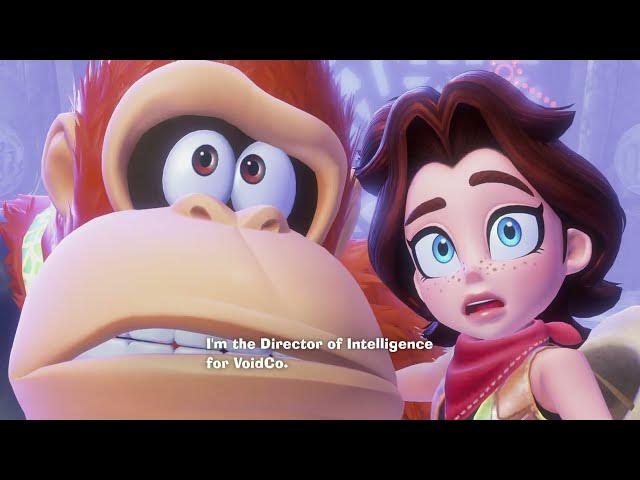 Video thumbnail for Donkey Kong Bananza - Freezer Layer: Tower Eyes Banandium Gem Location | Poppy Kong Cutscene
