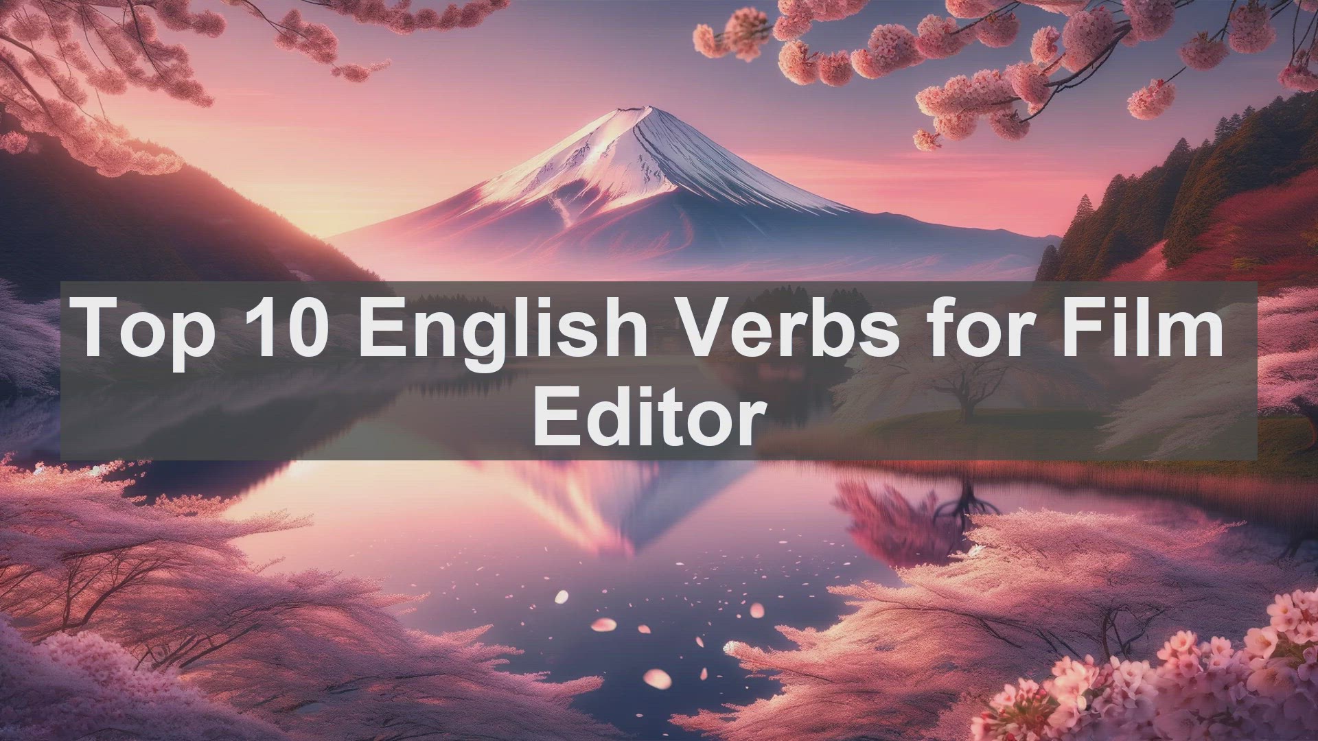 'Video thumbnail for Top 10 English Verbs for Film Editor'