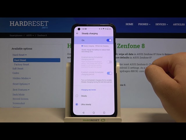 Video thumbnail for How to Set Charging Rate Limiter in ASUS Zenfone 8 – Battery Settings