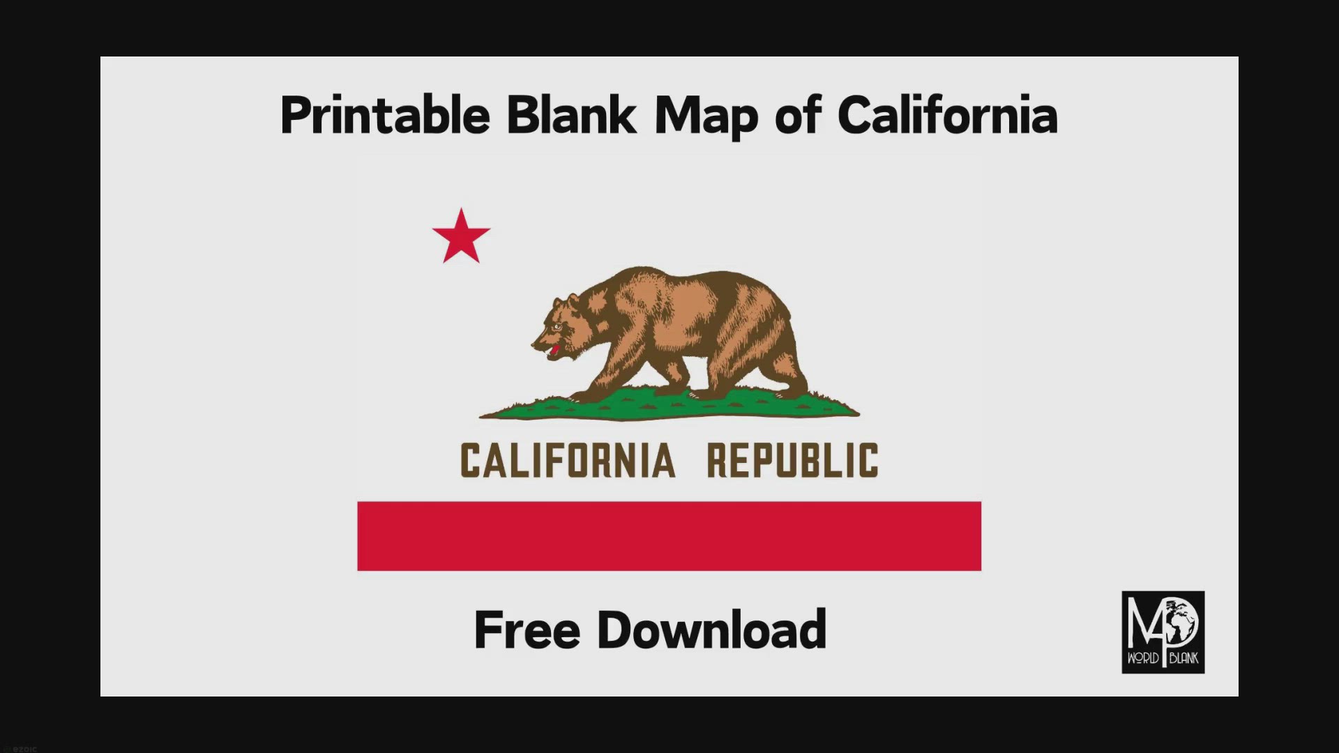 'Video thumbnail for Blank Map of California – Free Download'