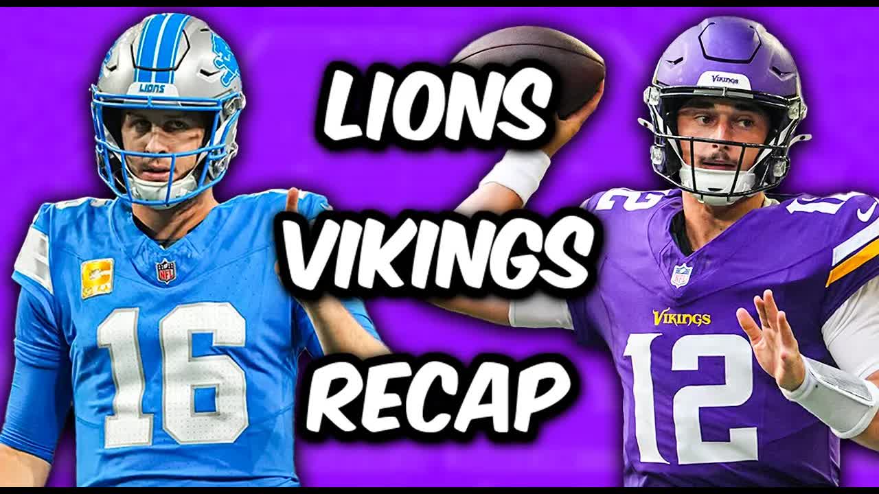 Video thumbnail for Detroit Lions Vs Minnesota Vikings Recap