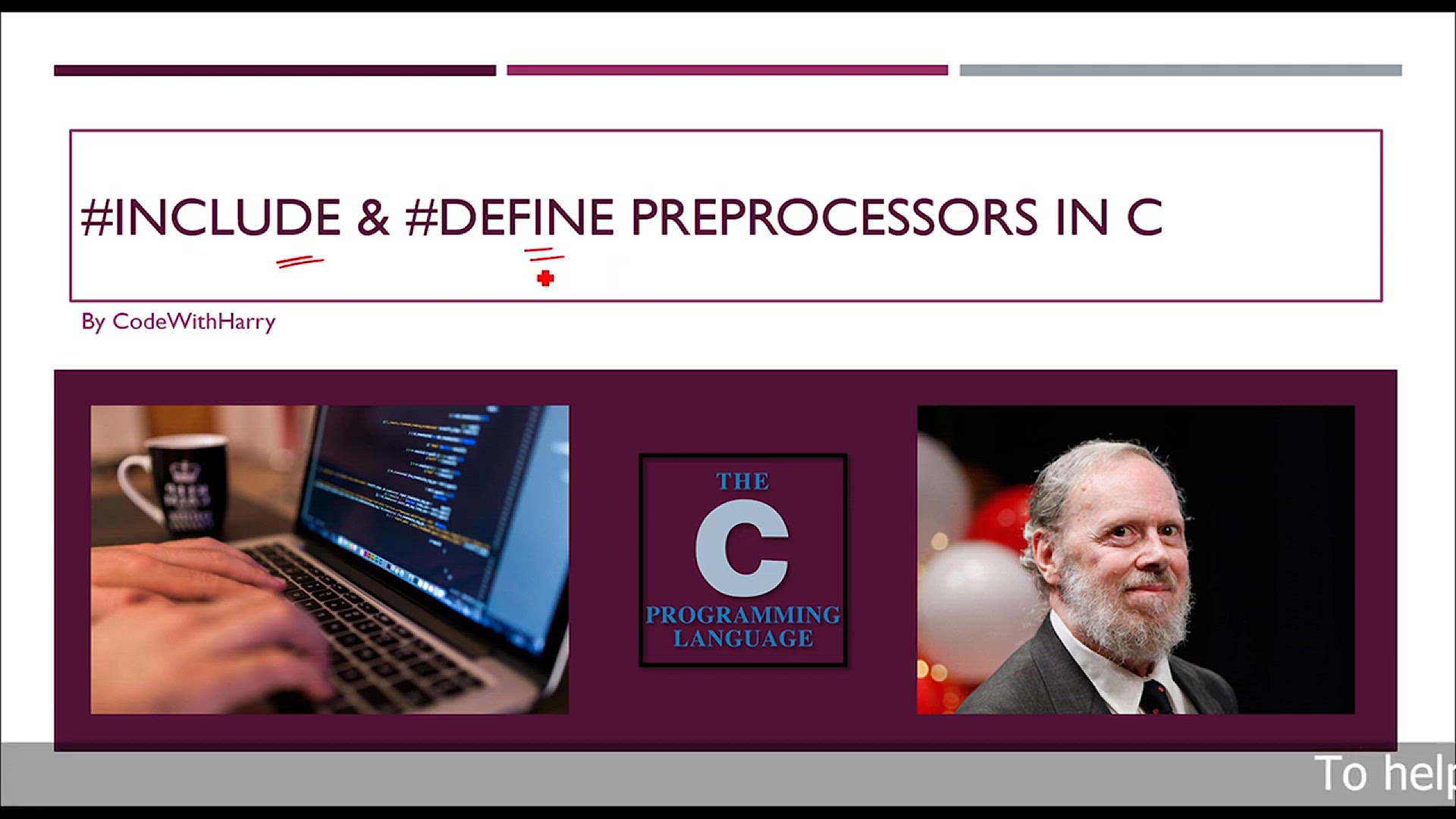 'Video thumbnail for #define and #include Preprocessor Directives_ C Tutorial In Hindi #59'