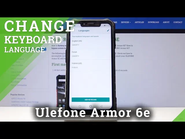 Video thumbnail for How to Change Keyboard Language in Ulefone Armor 6E - List of Available Language