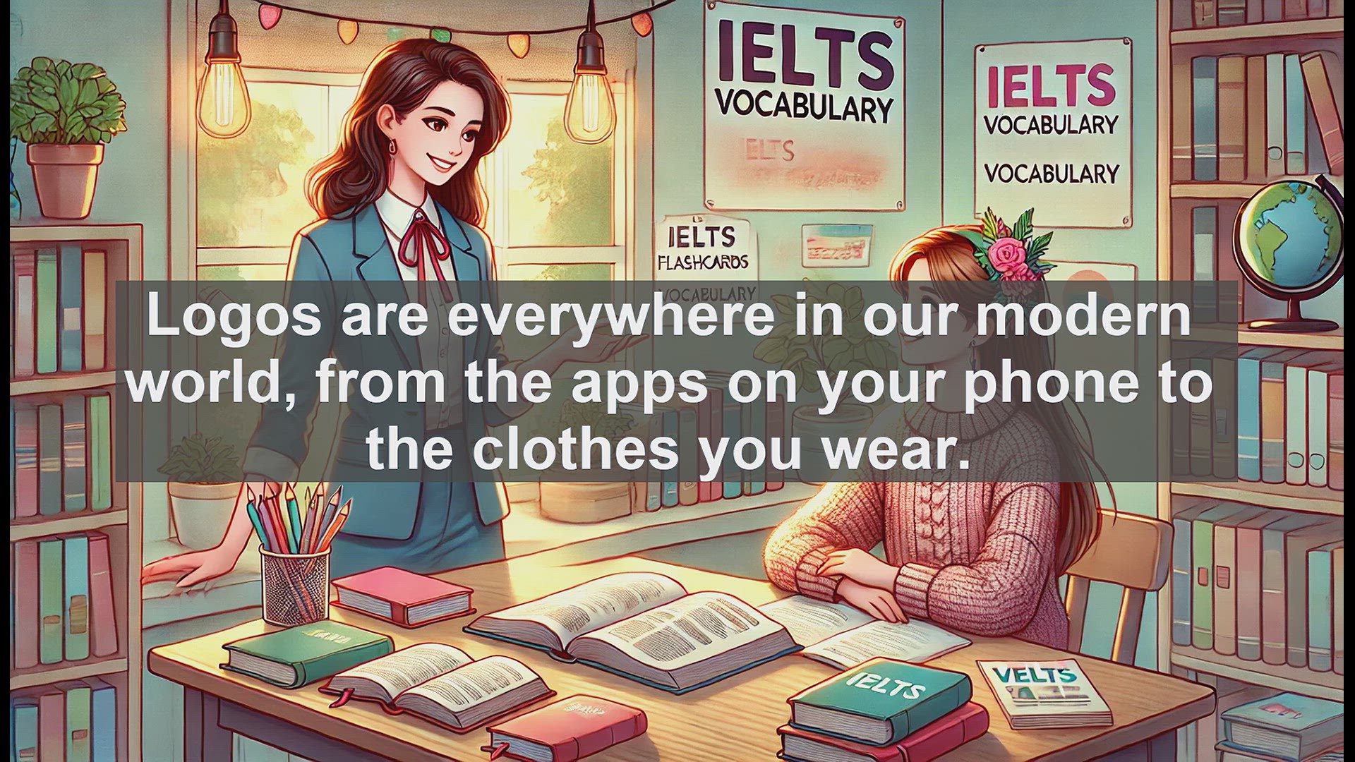 'Video thumbnail for 2500 Must Know IELTS 6.5 Vocabulary - What is a Logo? IELTS Vocabulary Boost for Band 6.5'