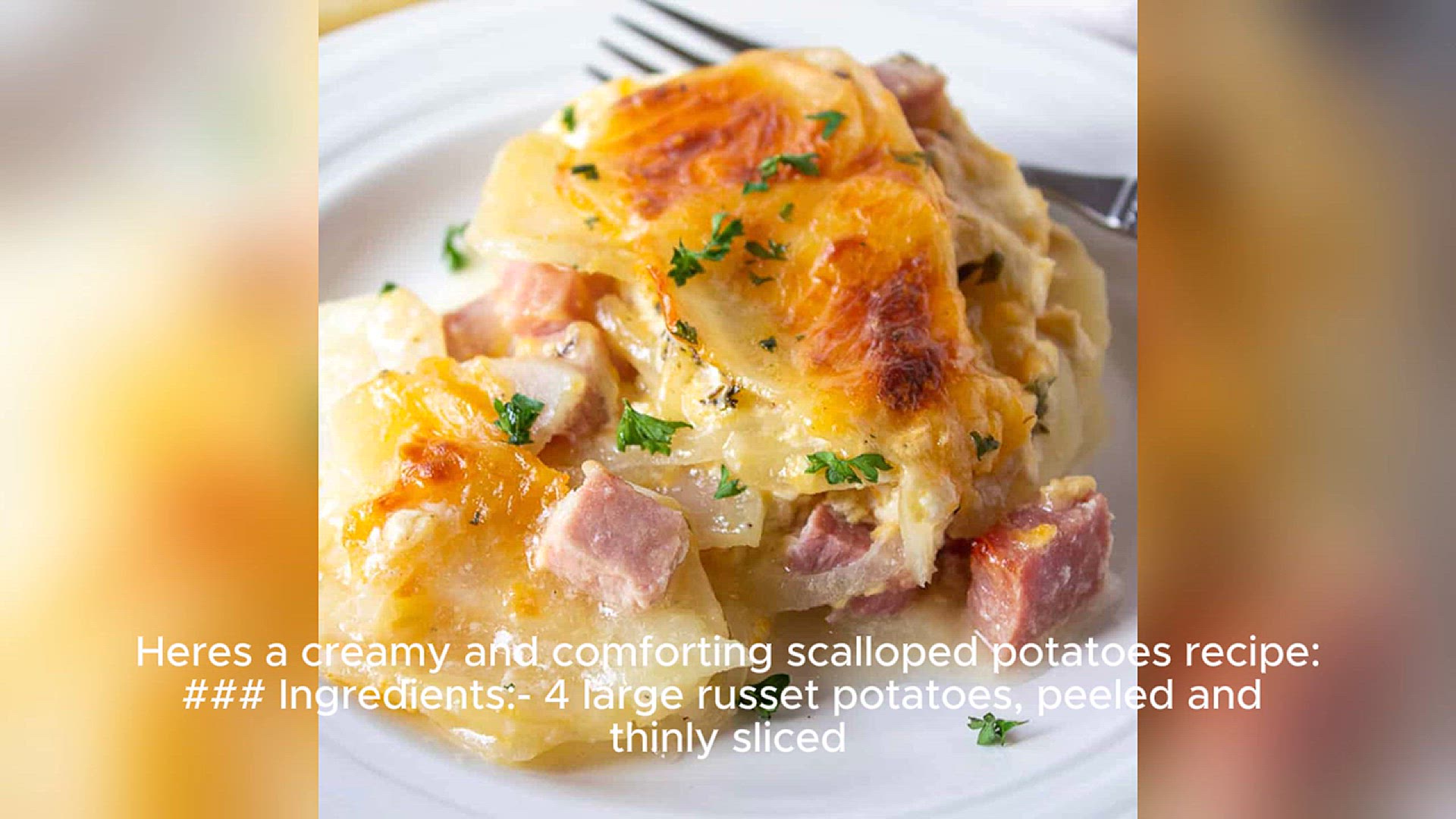 Video thumbnail for scalloped potatoes recipe