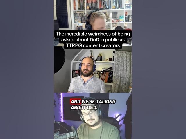 Video thumbnail for Being a TTRPG content creator is odd