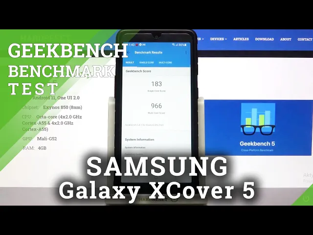 Video thumbnail for SAMSUNG Galaxy XCover 5 Geekbench 5 CPU Benchmark