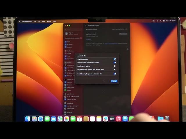 Video thumbnail for How To Manage Automatic System Updates On Macbook Air M2 2023