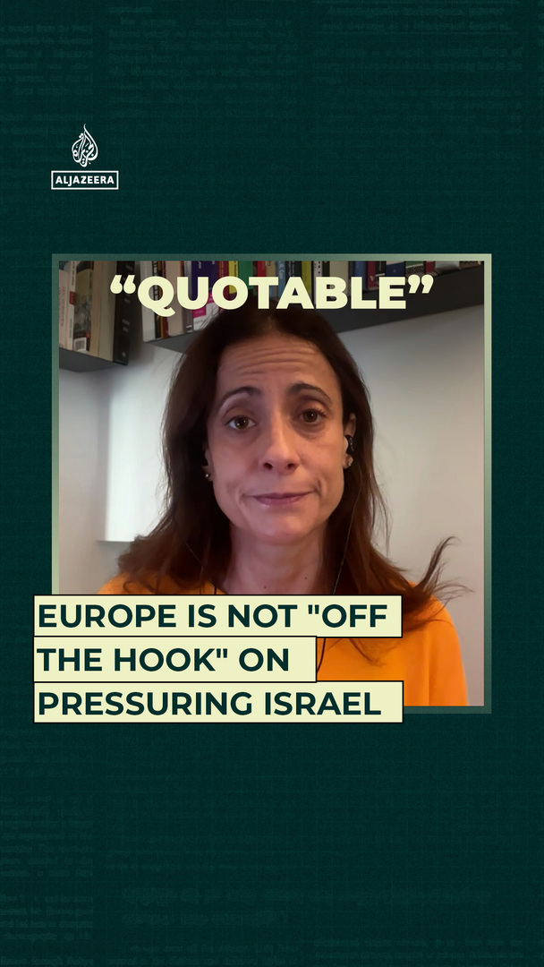 Video thumbnail for Europe is not "off the hook" on pressuring Israel