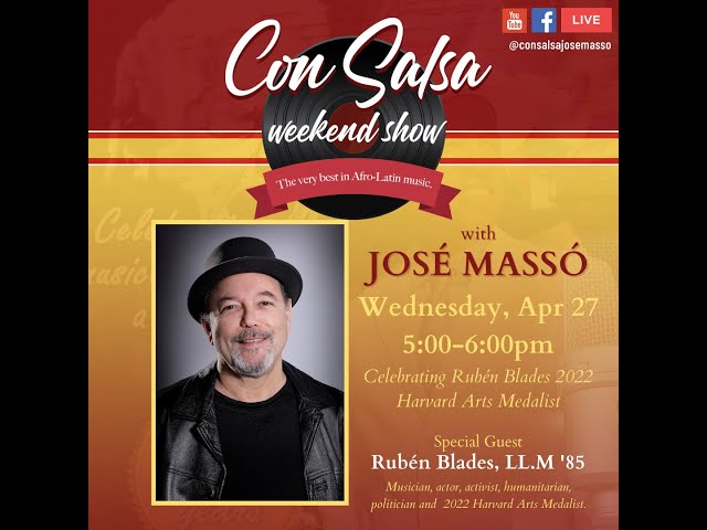 Video thumbnail for "¡Con Salsa!" Rubén Blades "2022 Harvard Arts Medal"
