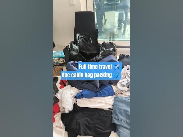 Video thumbnail for How I Packed My Cabin Luggage for Full-Time Travel ✈️