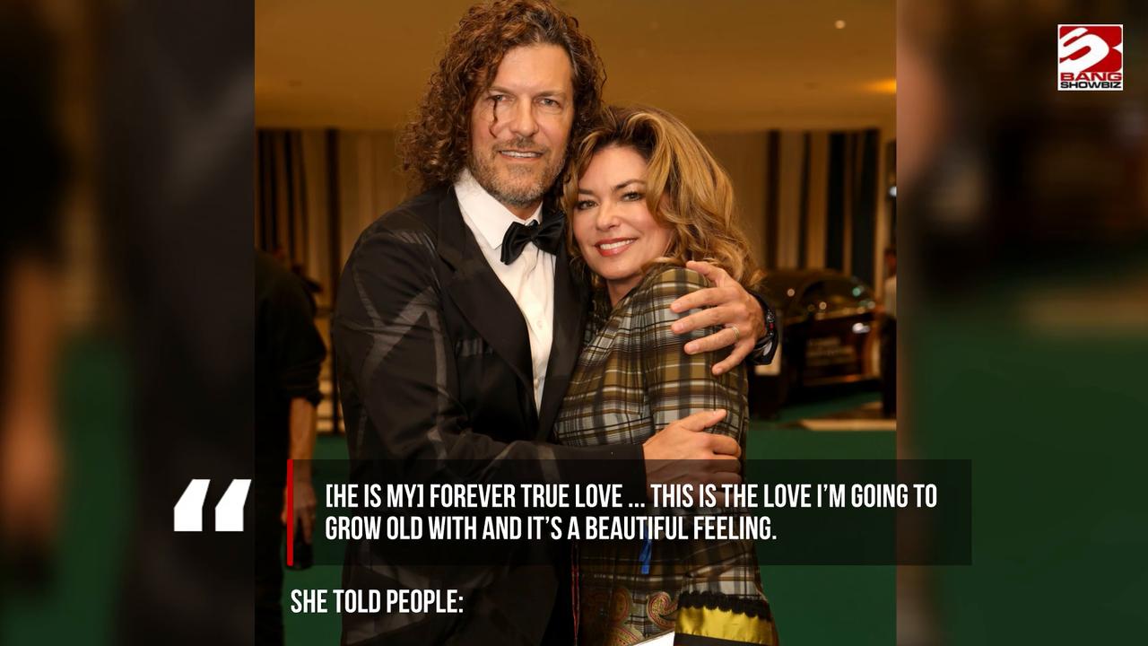 Video thumbnail for 'Forever true love...' Shania Twain on her husband Frederic Thiebaud