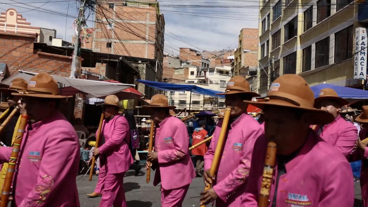 Video thumbnail for Bolivia: Thousands join UNESCO-listed Gran Poder celebration in Bolivia.