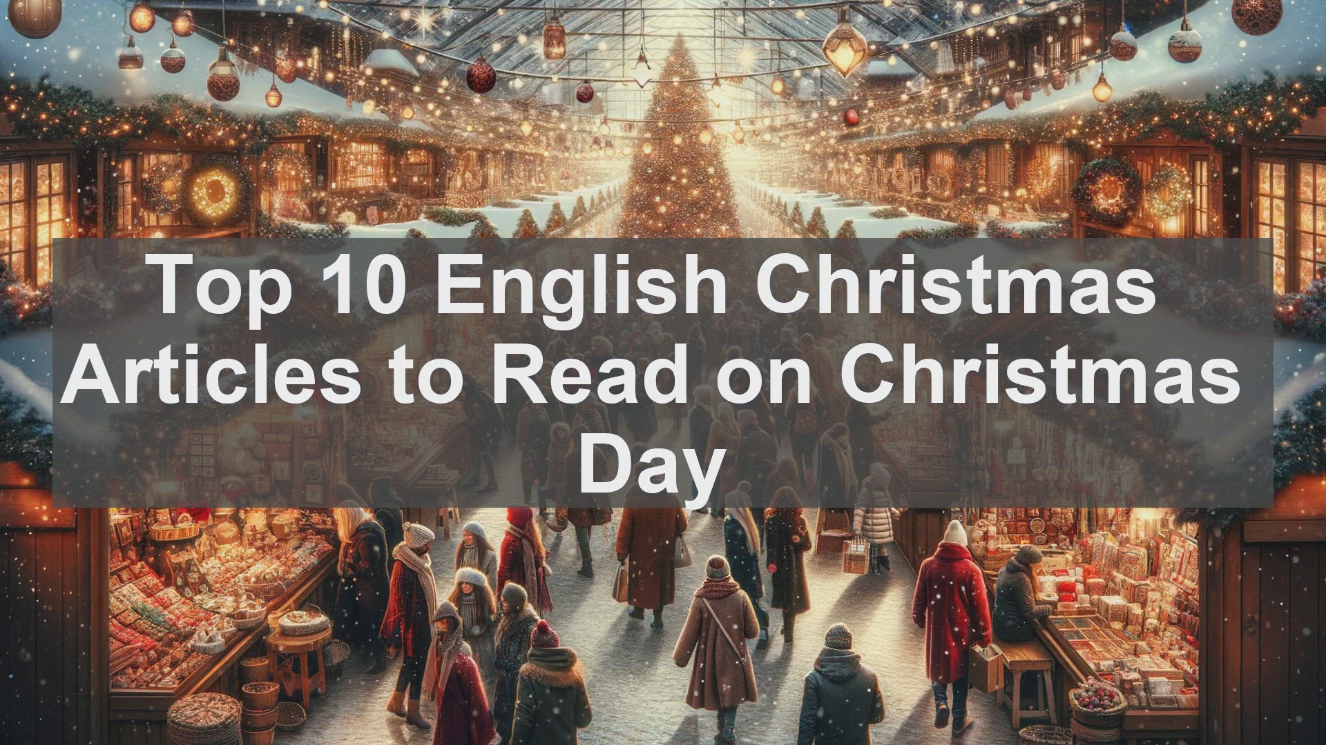 'Video thumbnail for Top 10 English Christmas Articles to Read on Christmas Day'
