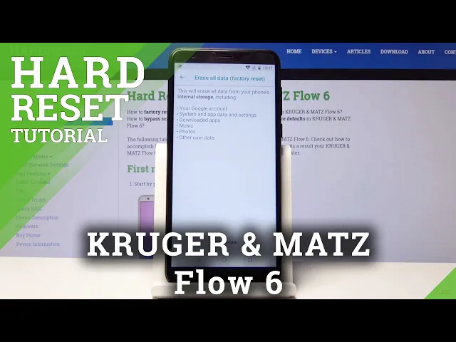 Video thumbnail for KRUGER & MATZ Flow 6  Wipe Data / Factory Reset