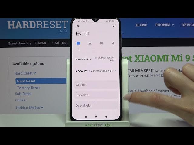 Video thumbnail for How to Add Event to Calendar in XIAOMI Mi 9 SE – Set Reminder