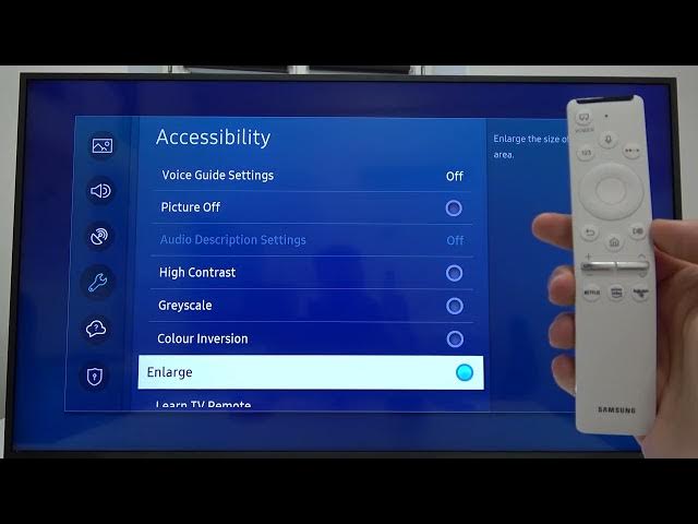 Video thumbnail for Samsung The Frame 2022 TV Setup - How to Enlarge Settings Options in Samsung the Frame 55-inch Menu