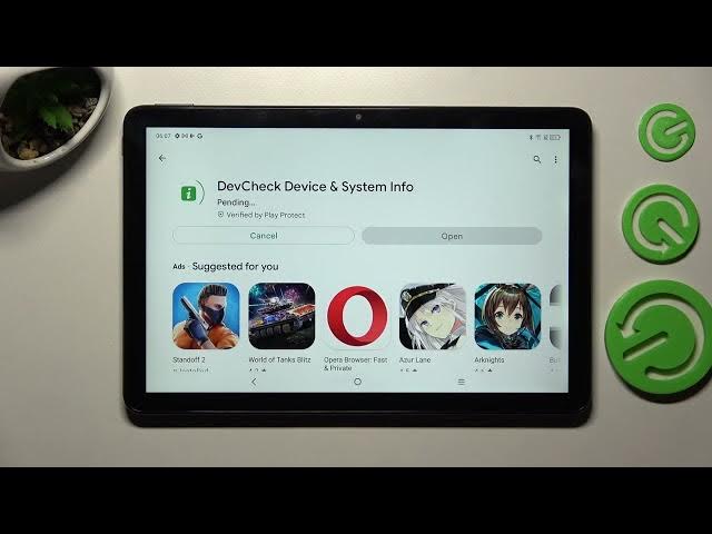 Video thumbnail for How to Check Phone Specification on TCL Tab 10s - Install DevCheck Hardware and System Info