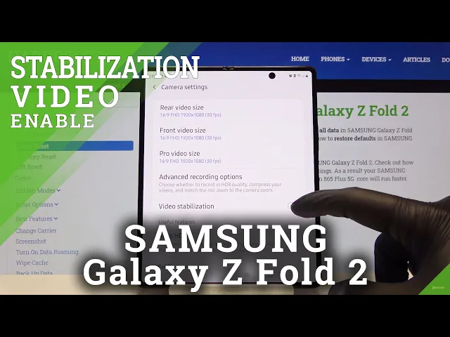 Video thumbnail for How to Enable Video Stabilization on SAMSUNG Galaxy Z Fold 2 – Camera Settings