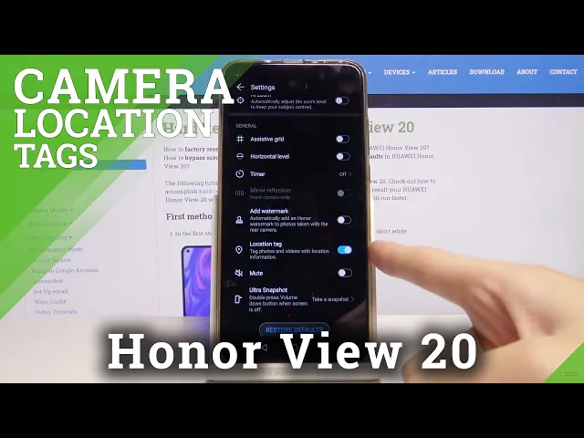 Video thumbnail for How to Activate Location Tags on Honor View 20 - Camera Geotags