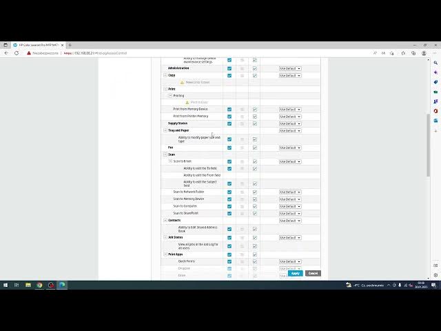 Video thumbnail for Restrict acces to the features for guests on Hp Color LaserJet Pro and normal users Hp LaserJet Pro