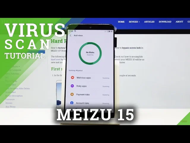Video thumbnail for Virus Scan in MEIZU 15 - Security Scan