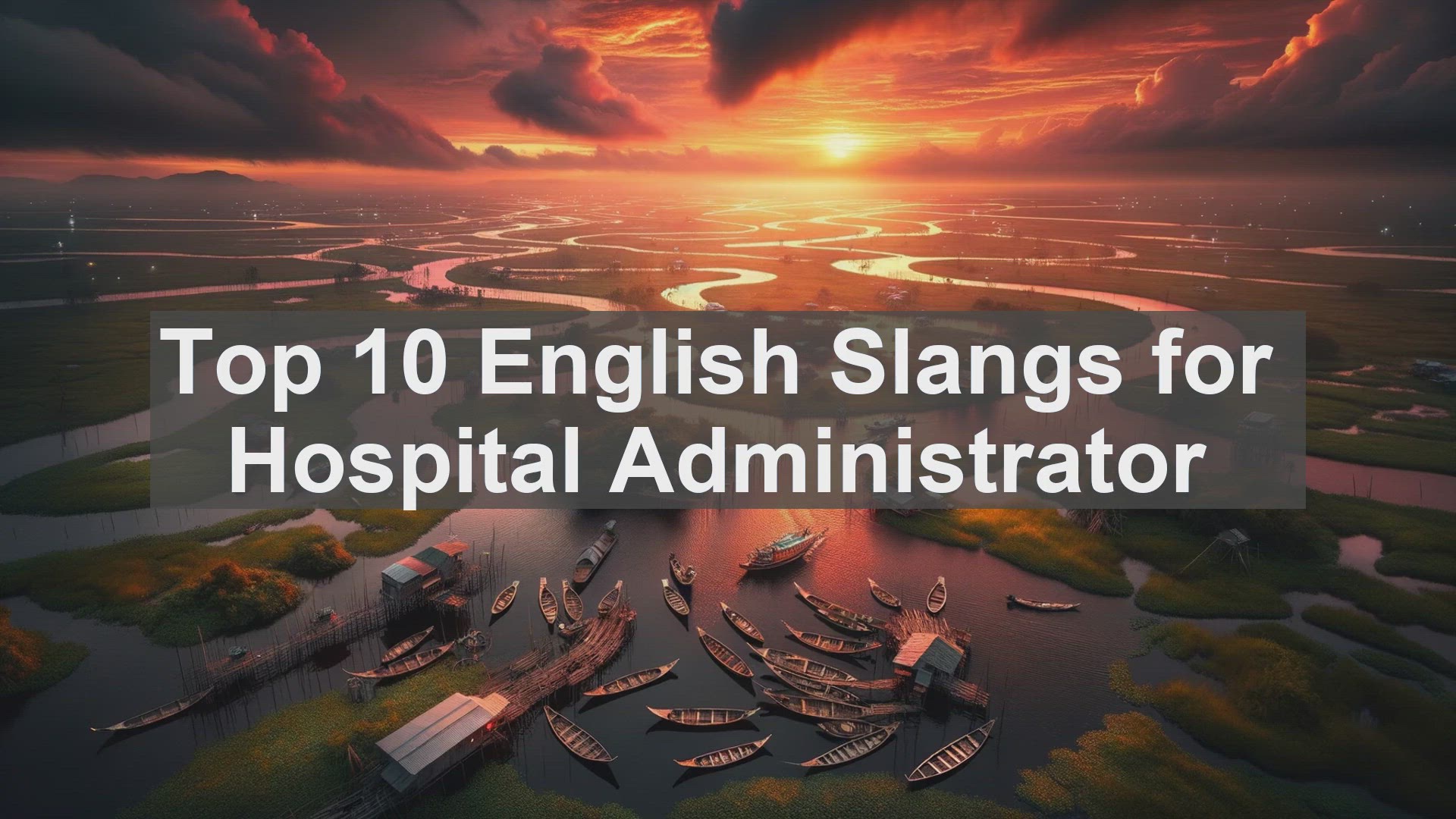 'Video thumbnail for Top 10 English Slangs for Hospital Administrator'