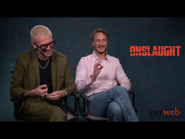 Video thumbnail for Onslaught Stars Drew Starkey & Dan Stevens on Adam Wingard’s Unusual Approach