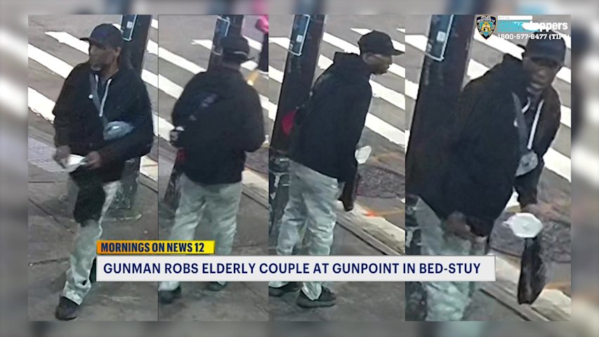 Video thumbnail for Man wanted for gunpoint robbery in Bed-Stuy