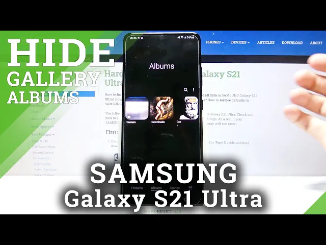 Video thumbnail for How to Hide Albums in SAMSUNG Galaxy S21 Ultra – Lock Gallery