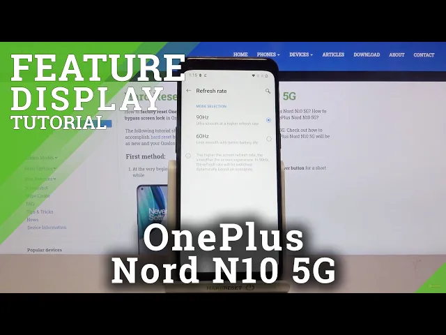 Video thumbnail for How to Change Display Refresh Rate on OnePlus Nord N10 5G – Change Display Settings