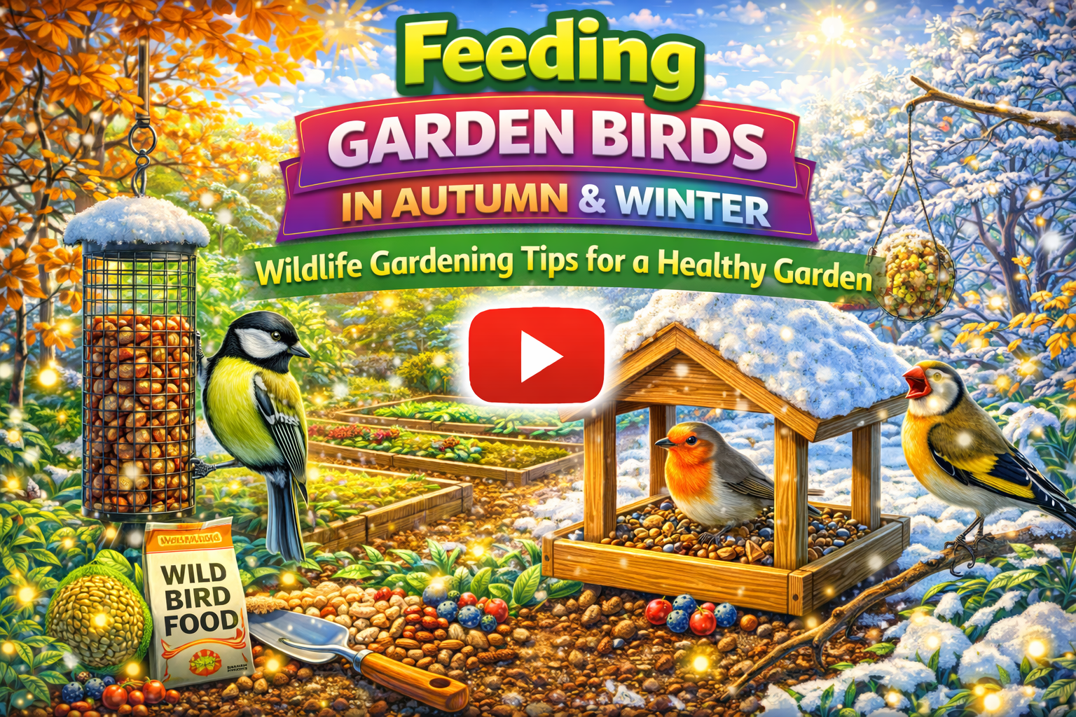 Video thumbnail for Feeding Garden Birds in Autumn & Winter | Wildlife Gardening Tips for a Healthy Garden