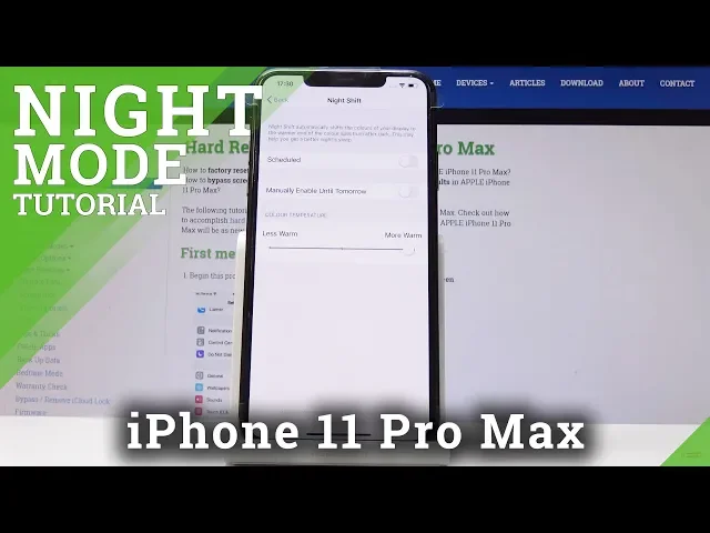Video thumbnail for How to Enable Eye Comfort Mode in iPhone 11 Pro Max - Activate Night Shift