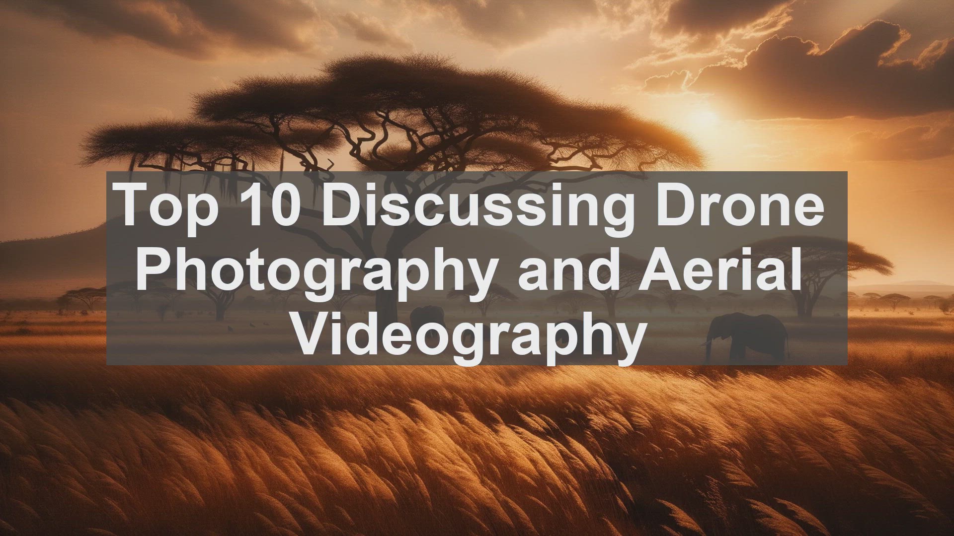 'Video thumbnail for Top 10 Discussing Drone Photography and Aerial Videography'