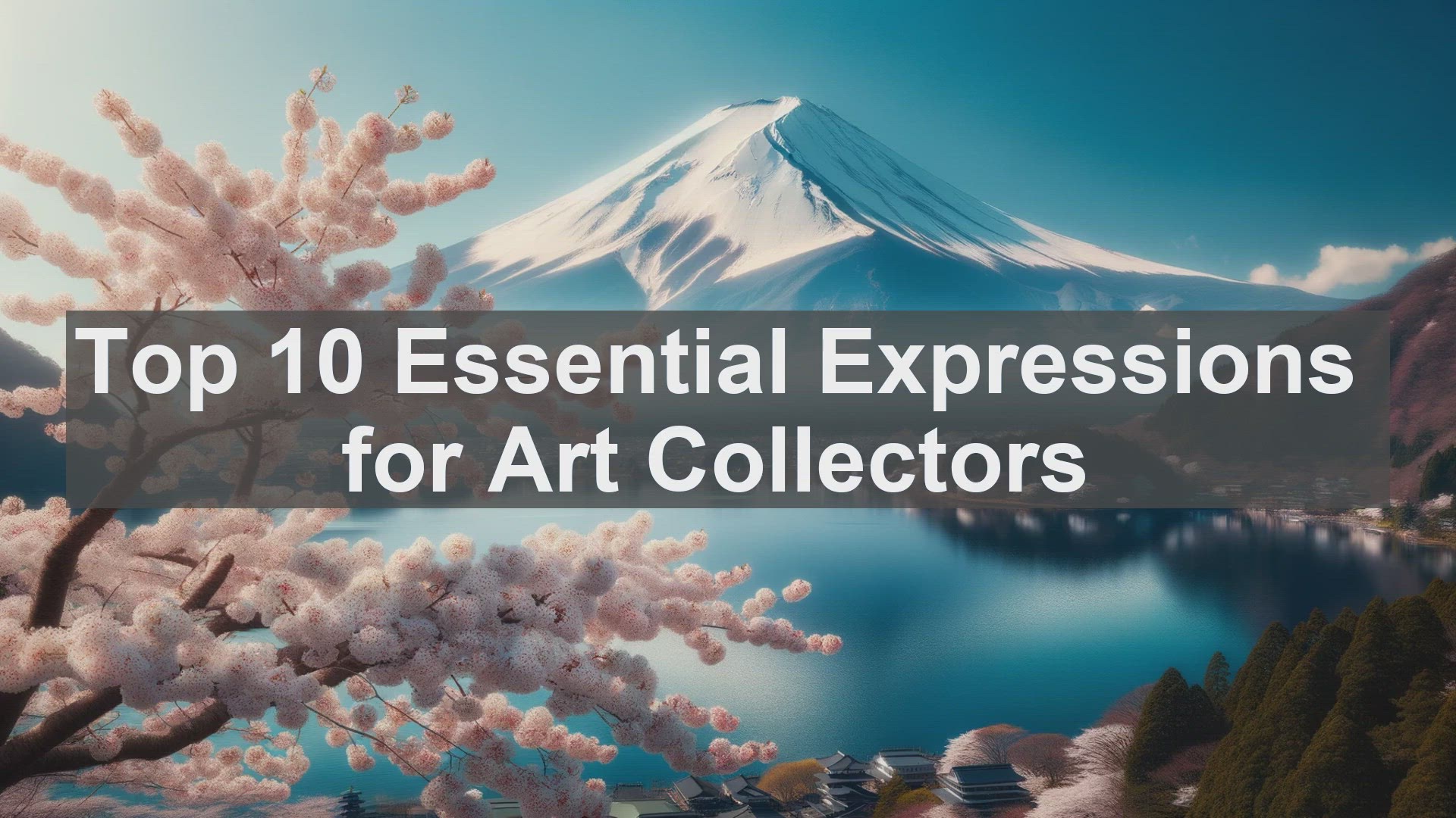 'Video thumbnail for Top 10 Essential Expressions for Art Collectors'