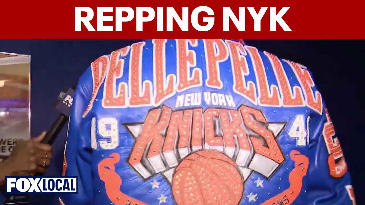Video thumbnail for Knicks fans show off team pride, style after Game 1 win