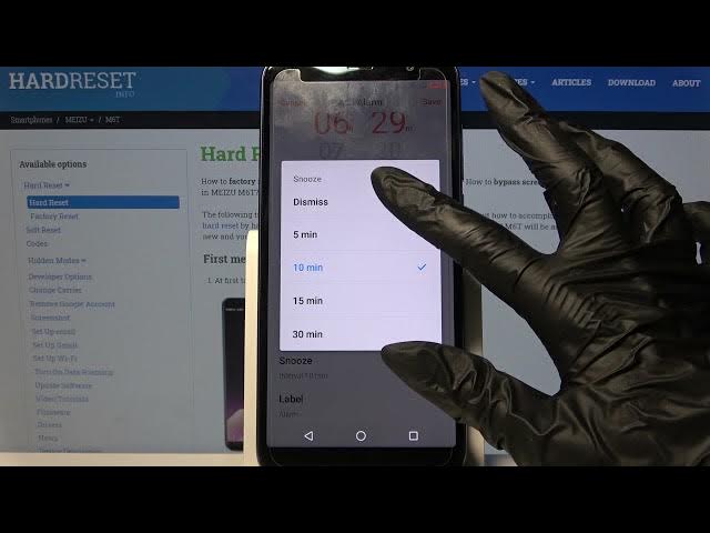 Video thumbnail for How to Add an Alarm Clock in Meziu M6T – Clock Settings
