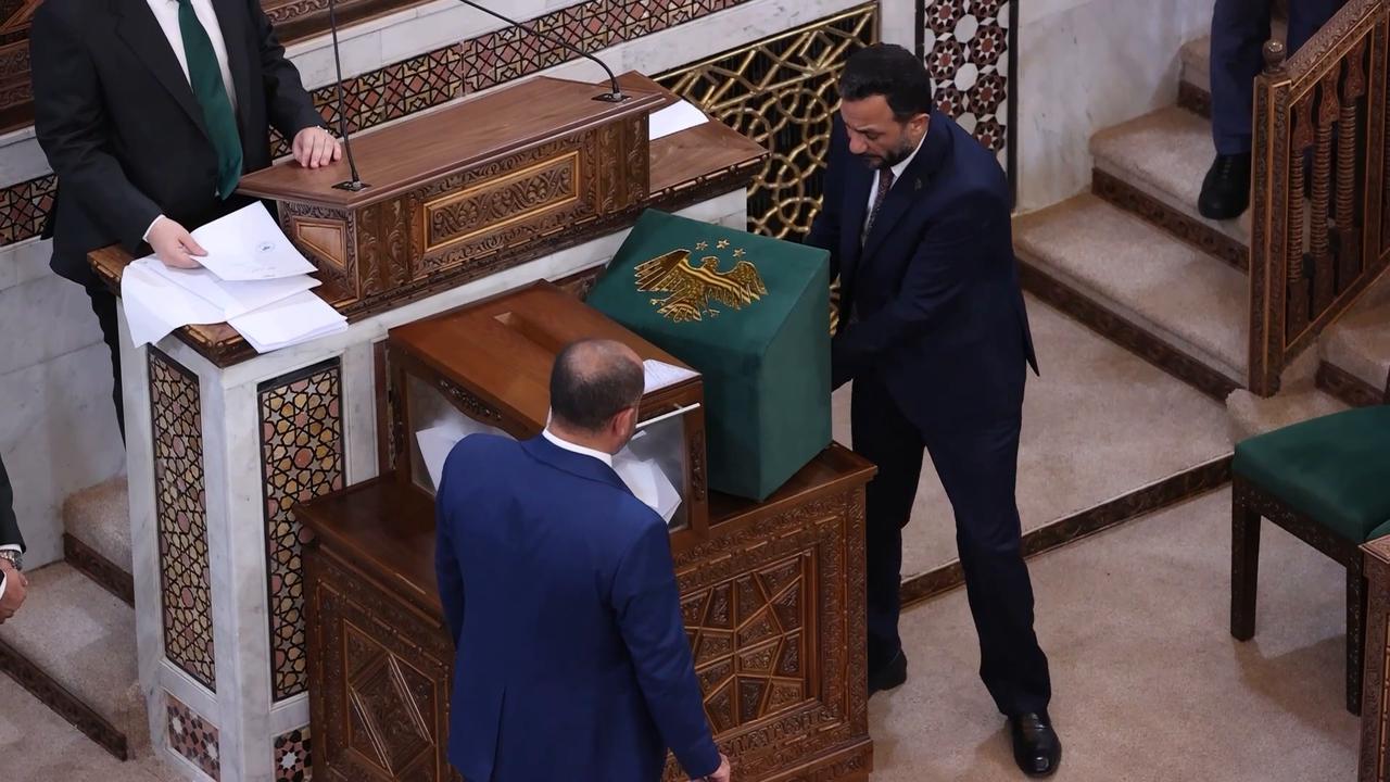 Video thumbnail for Syria: Syria's new parliament elects Abdul Hamid al-Awak speaker.
